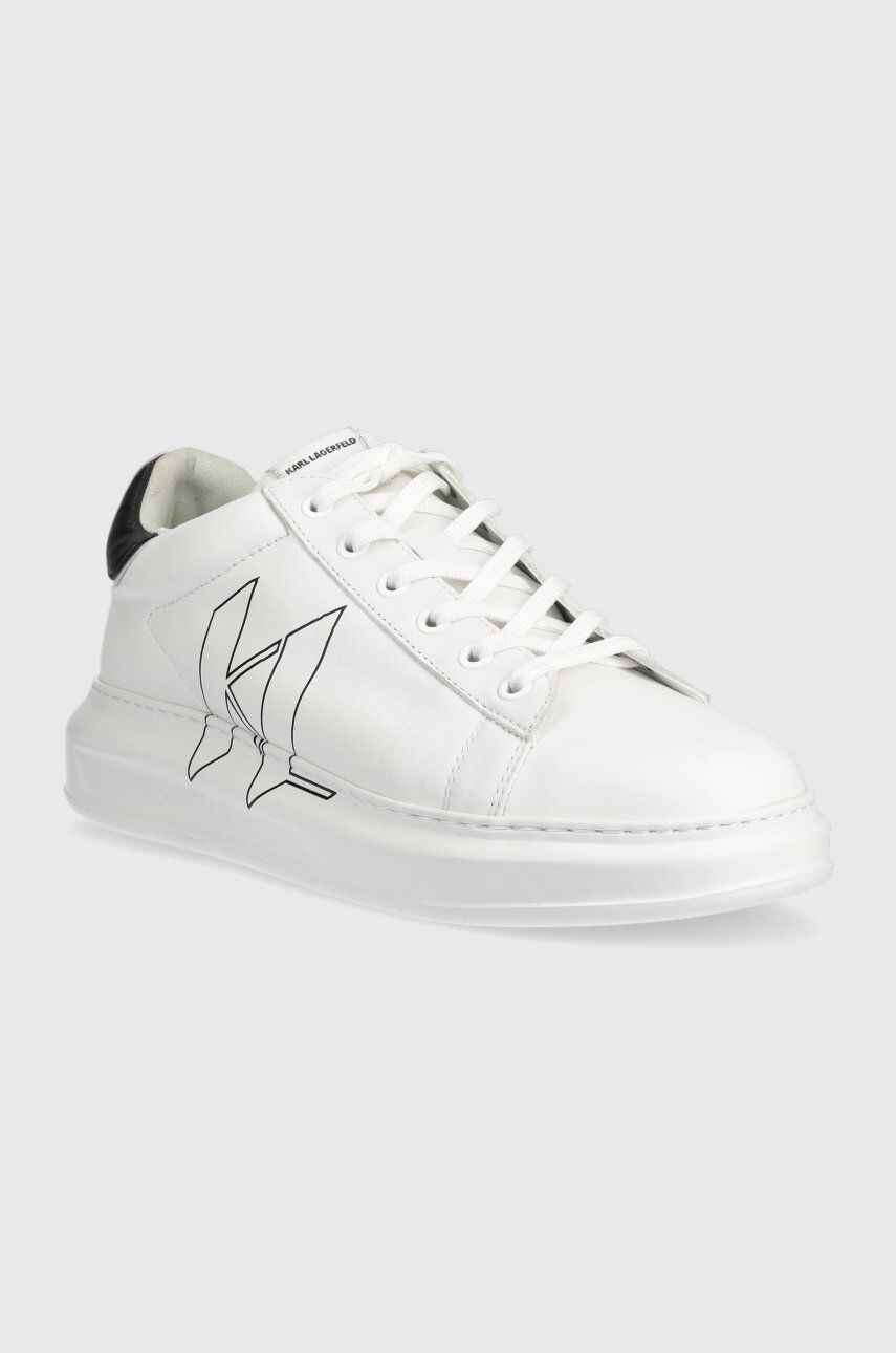 Karl Lagerfeld sneakers din piele KAPRI MENS culoarea alb KL52511 - Pled.ro