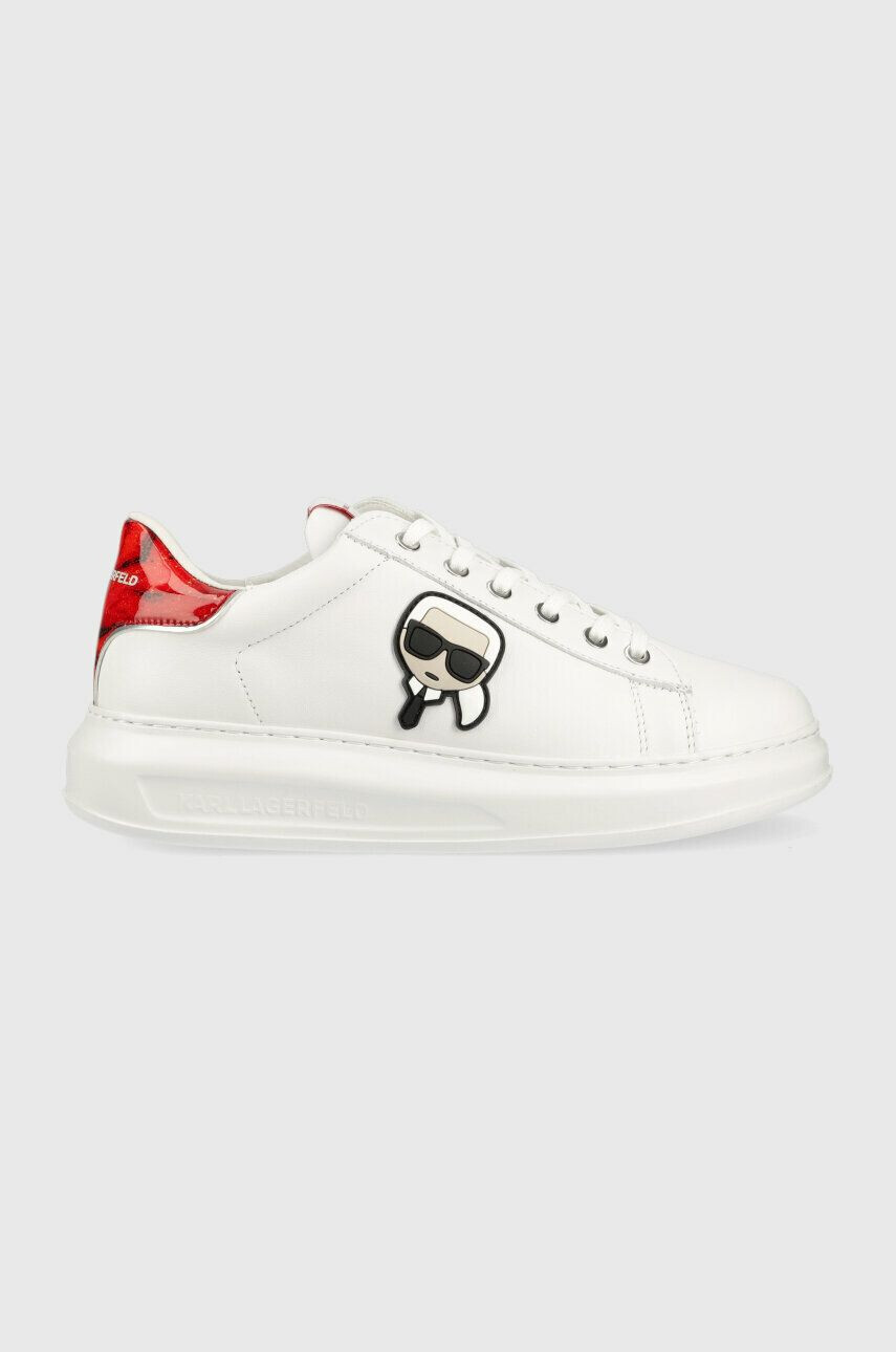 Karl Lagerfeld sneakers din piele KAPRI MENS culoarea alb KL52533 - Pled.ro