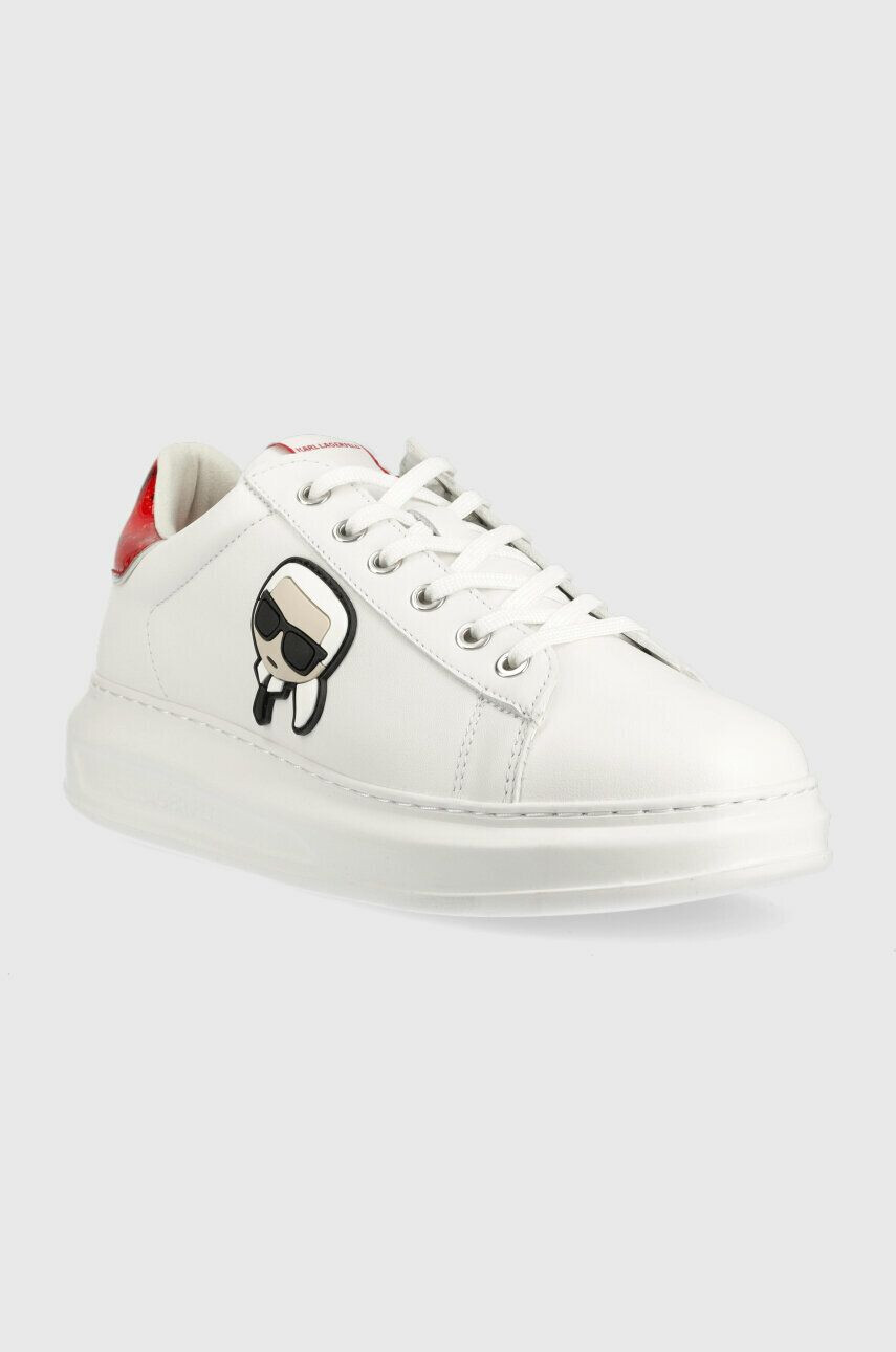 Karl Lagerfeld sneakers din piele KAPRI MENS culoarea alb KL52533 - Pled.ro