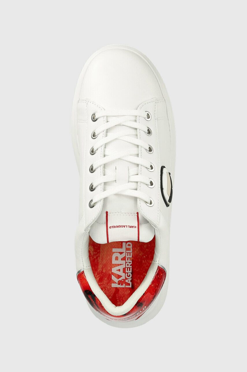 Karl Lagerfeld sneakers din piele KAPRI MENS culoarea alb KL52533 - Pled.ro