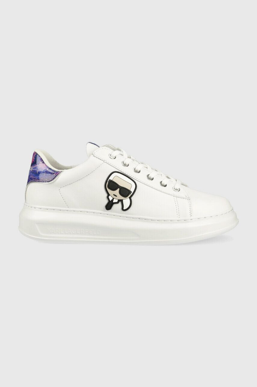 Karl Lagerfeld sneakers din piele KL52533 KAPRI MENS culoarea alb - Pled.ro