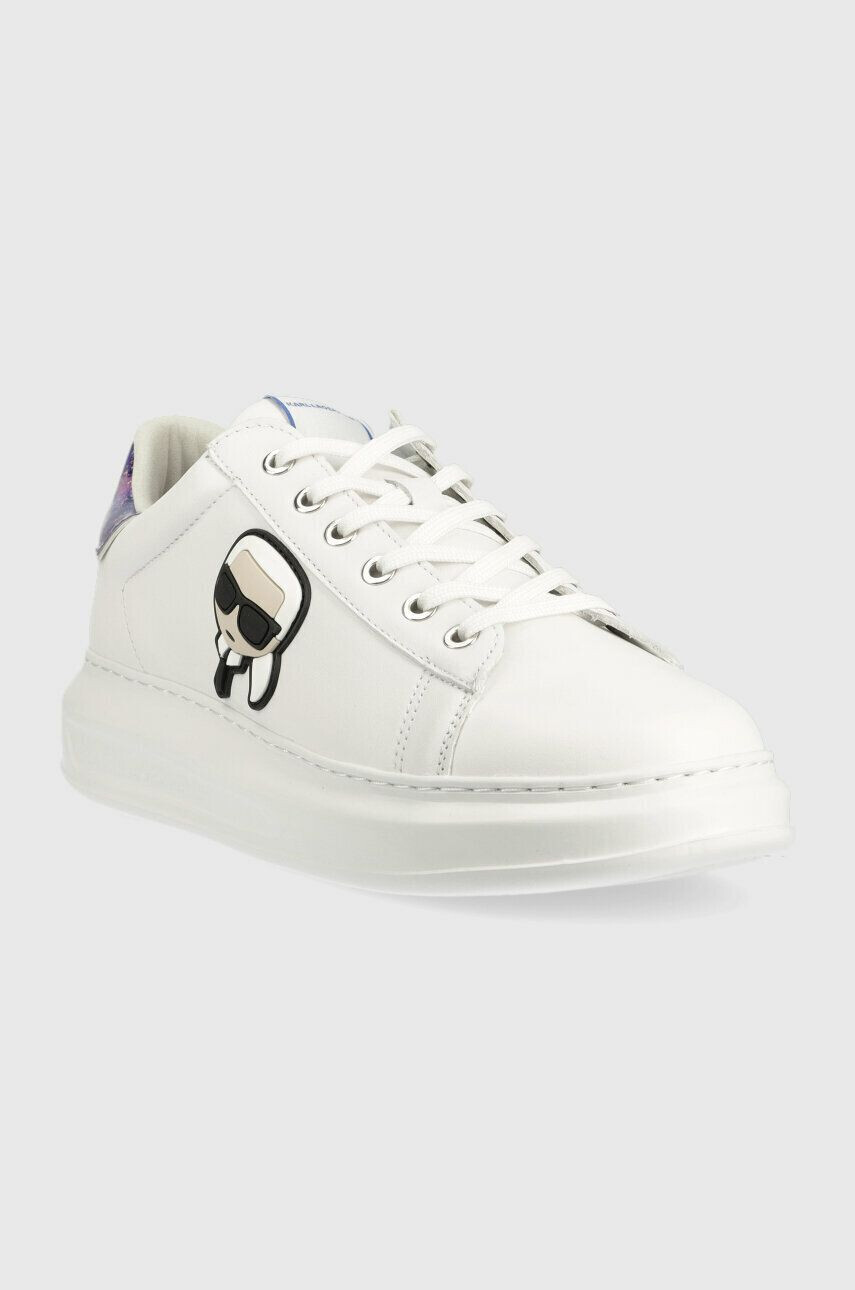 Karl Lagerfeld sneakers din piele KL52533 KAPRI MENS culoarea alb - Pled.ro