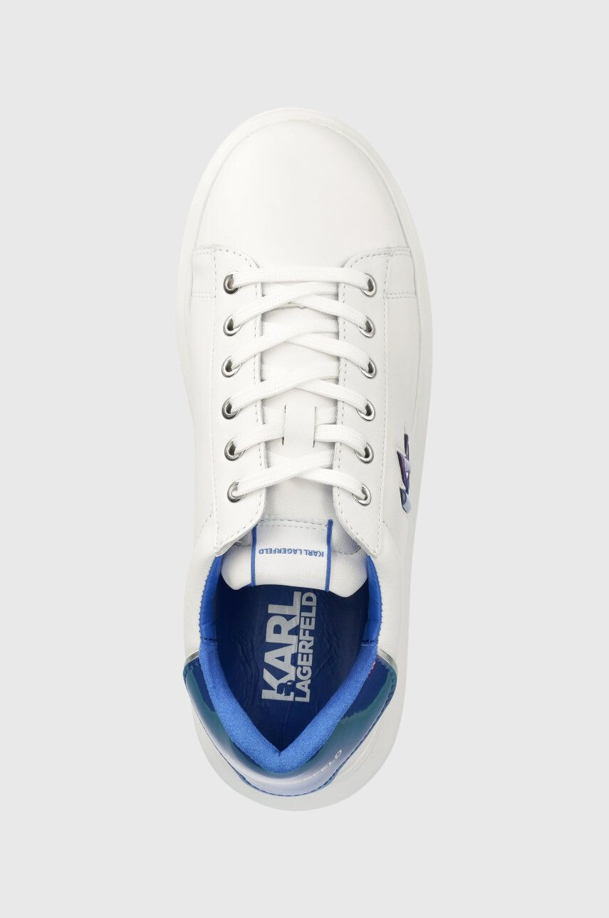 Karl Lagerfeld sneakers din piele Kl52536 Kapri Mens culoarea alb - Pled.ro