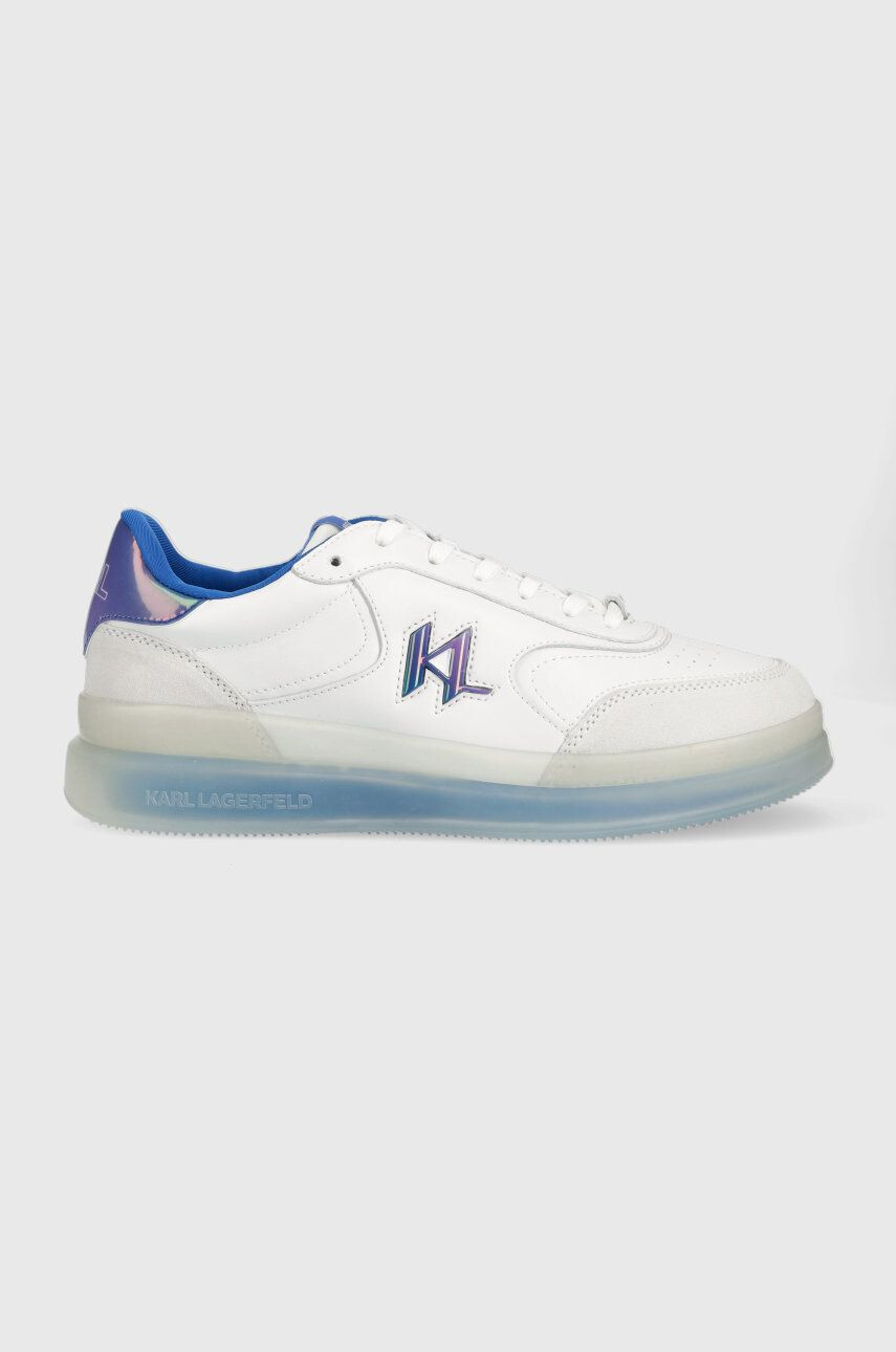 Karl Lagerfeld sneakers din piele Kl53426 Brink culoarea alb - Pled.ro