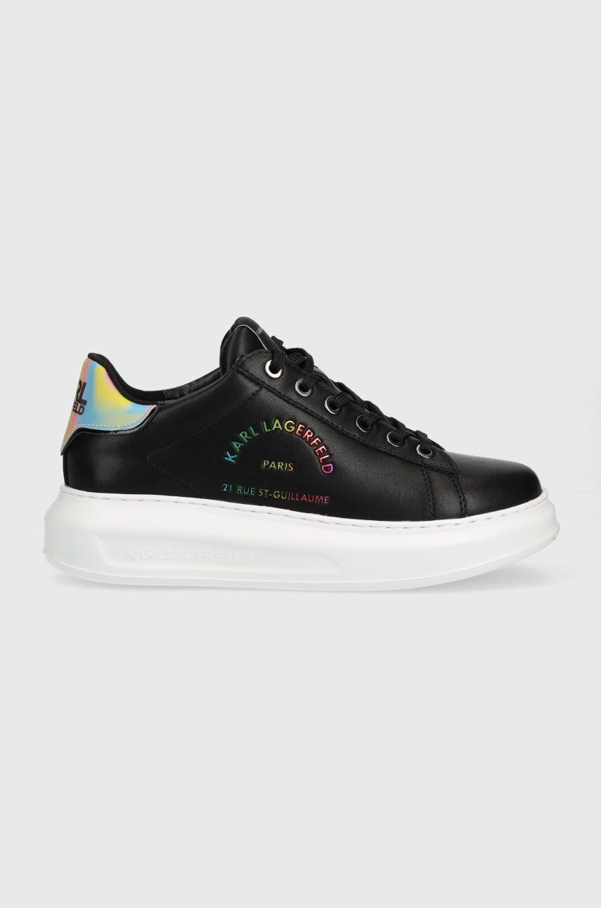 Karl Lagerfeld sneakers din piele KL62538L KAPRI culoarea negru - Pled.ro