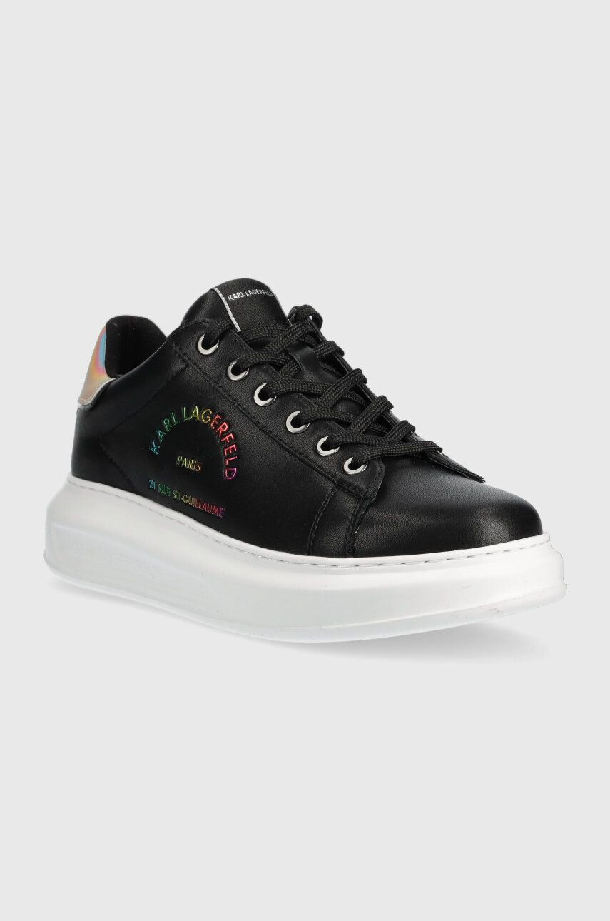 Karl Lagerfeld sneakers din piele KL62538L KAPRI culoarea negru - Pled.ro