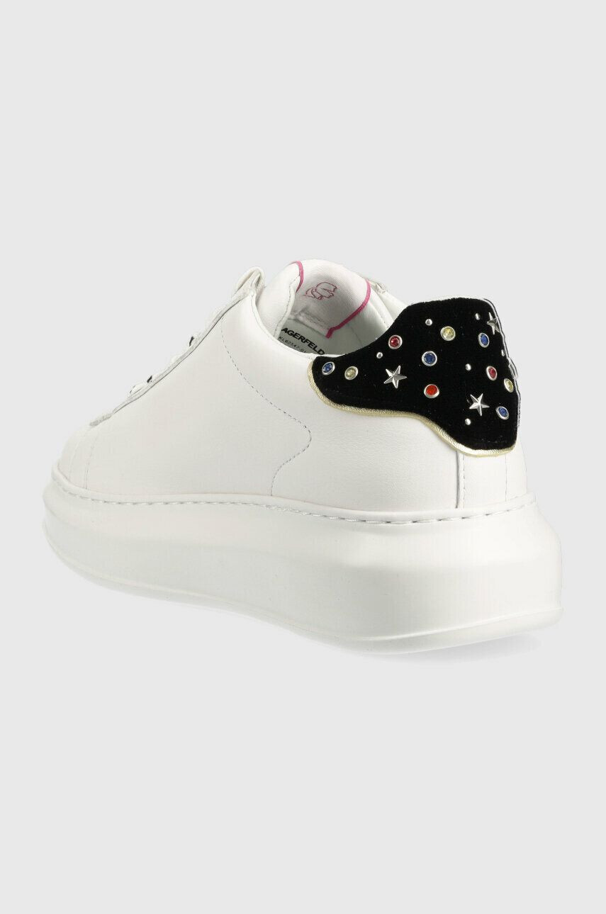 Karl Lagerfeld sneakers din piele KAPRI culoarea alb KL62547 - Pled.ro