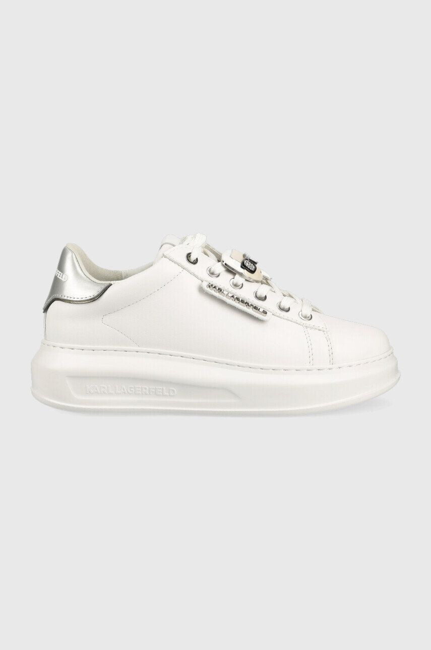 Karl Lagerfeld sneakers din piele KL62576K KAPRI culoarea alb - Pled.ro