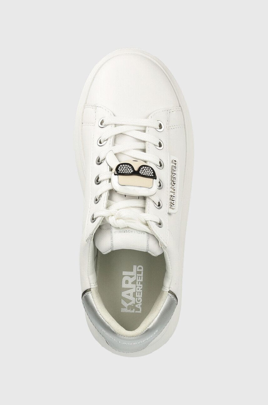 Karl Lagerfeld sneakers din piele KL62576K KAPRI culoarea alb - Pled.ro