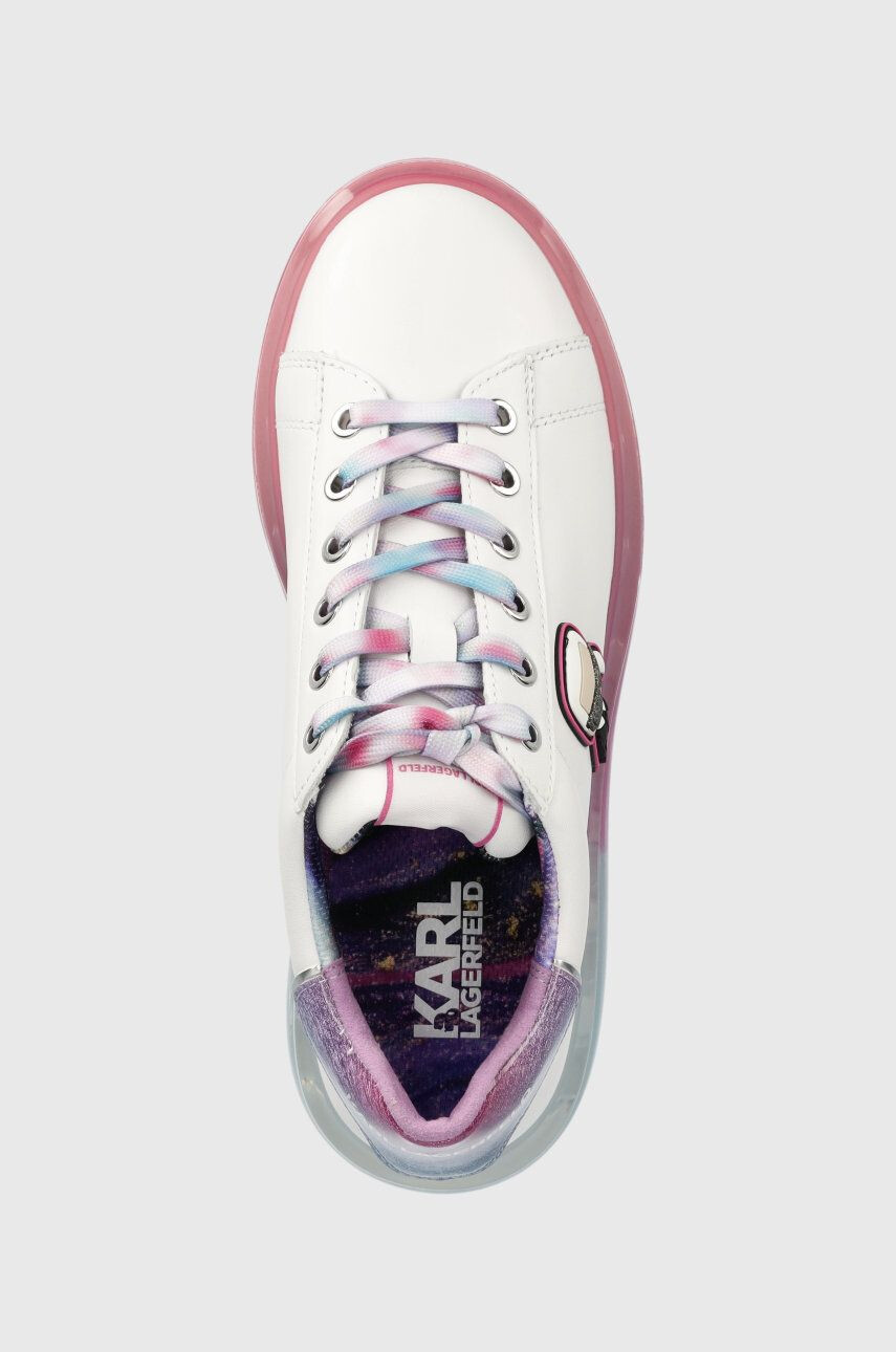 Karl Lagerfeld sneakers din piele KAPRI KUSHION culoarea alb KL62631D - Pled.ro