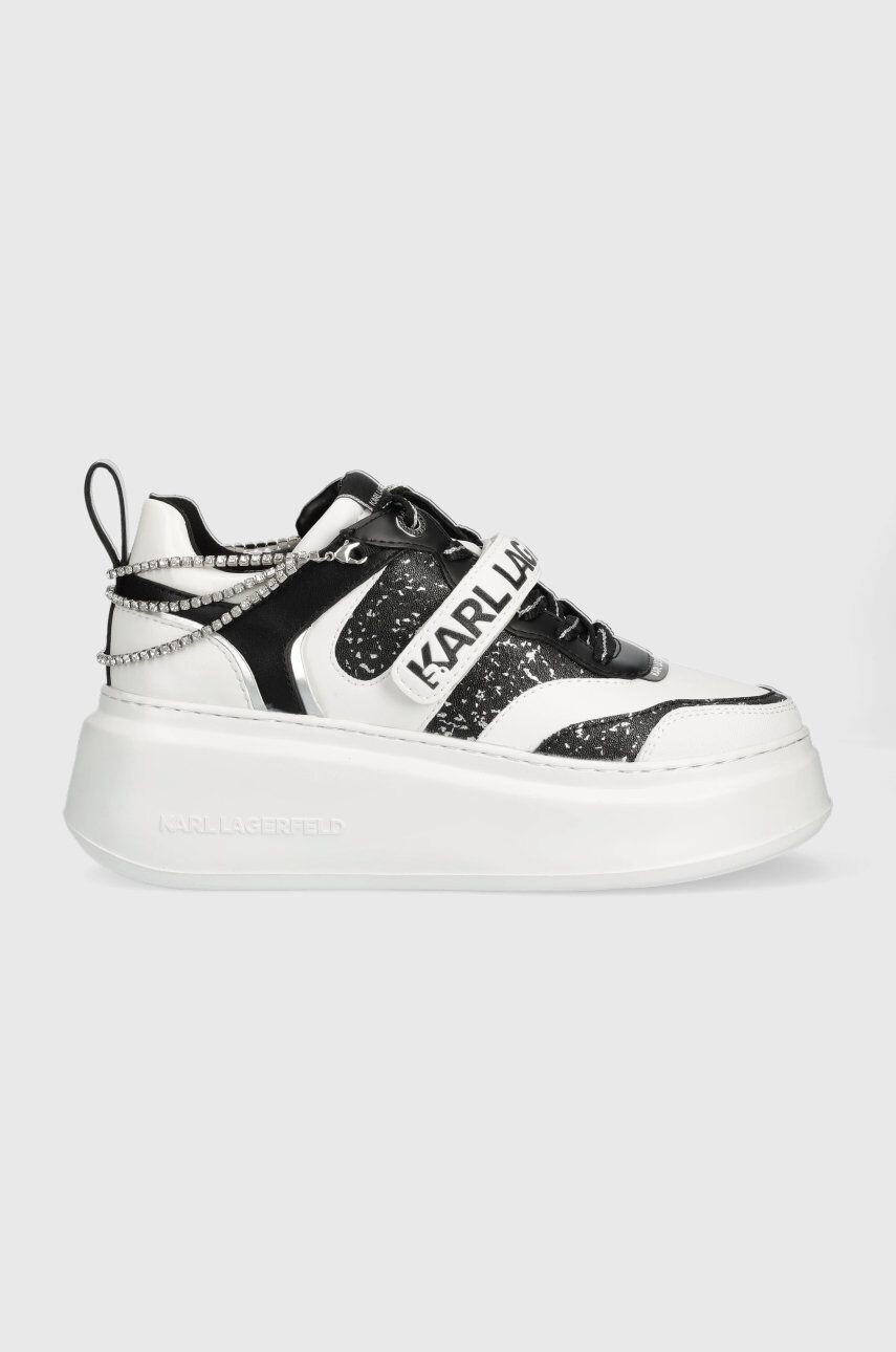 Karl Lagerfeld sneakers din piele ANAKAPRI culoarea alb KL63540D - Pled.ro