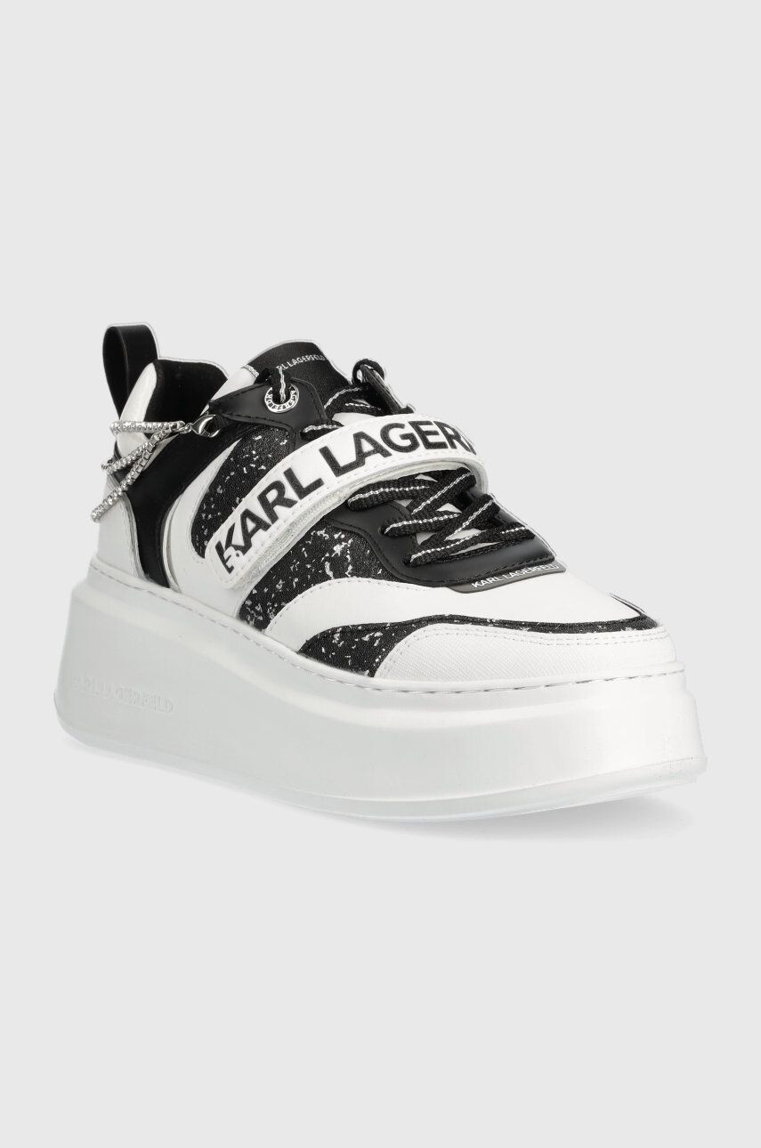 Karl Lagerfeld sneakers din piele ANAKAPRI culoarea alb KL63540D - Pled.ro