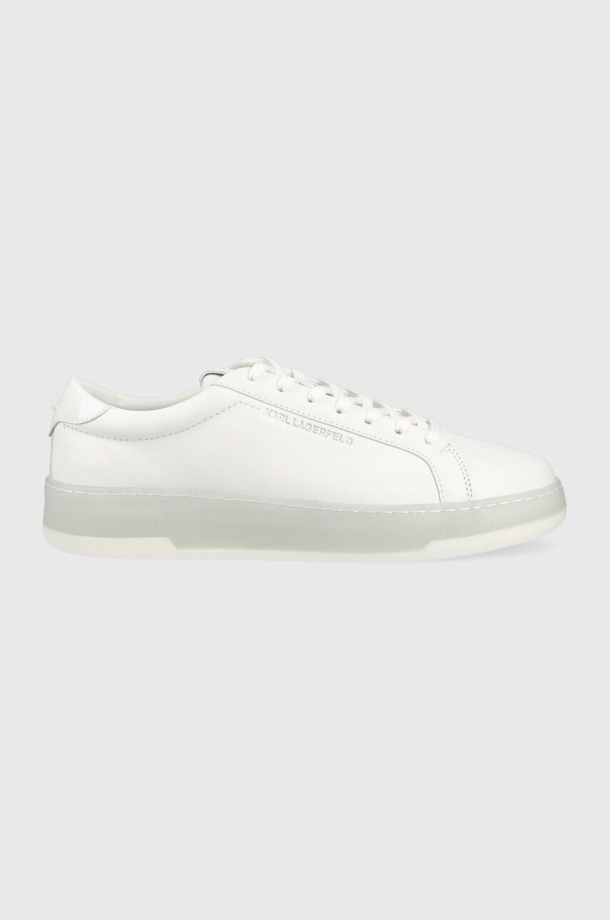 Karl Lagerfeld sneakers din piele KOURT III culoarea alb KL51515 - Pled.ro