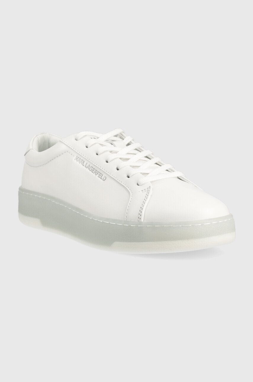 Karl Lagerfeld sneakers din piele KOURT III culoarea alb KL51515 - Pled.ro