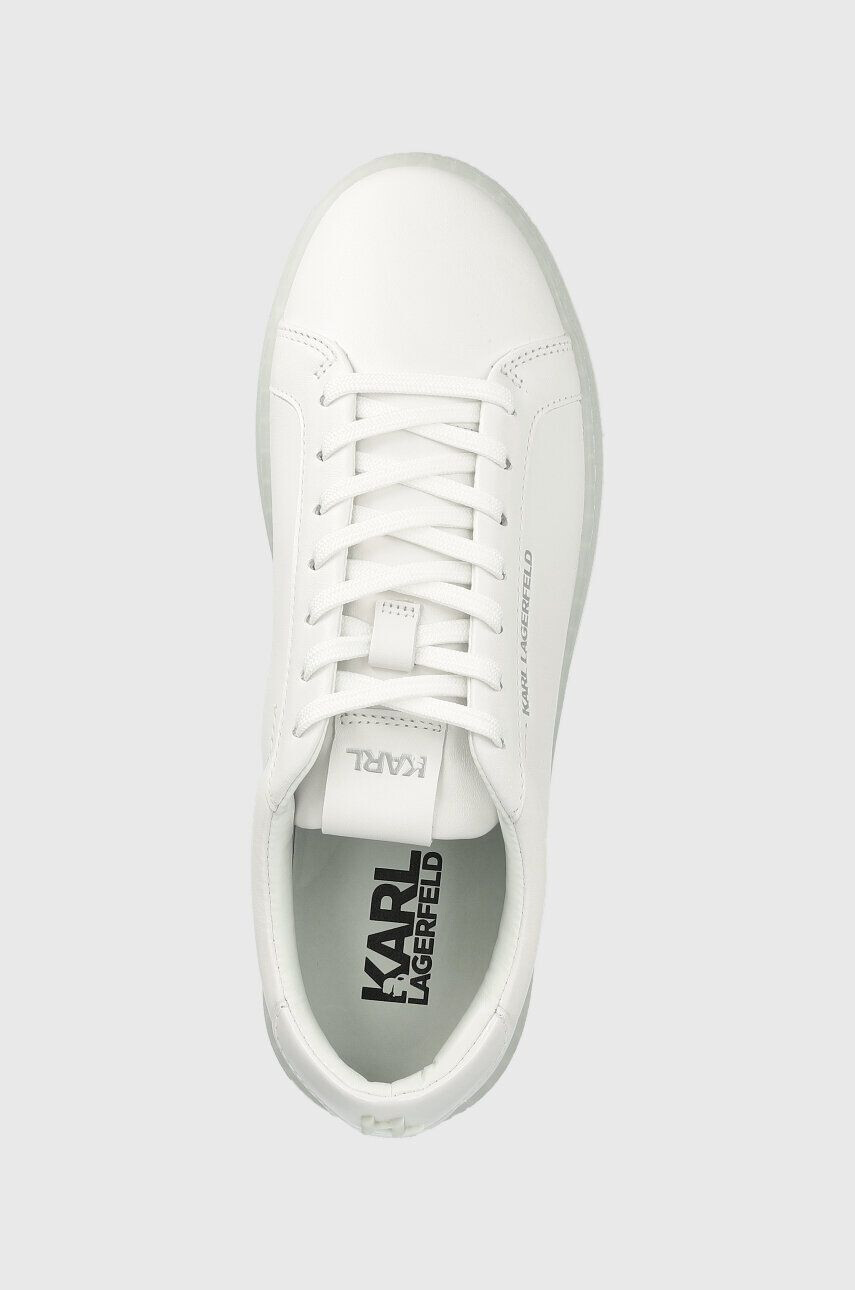 Karl Lagerfeld sneakers din piele KOURT III culoarea alb KL51515 - Pled.ro