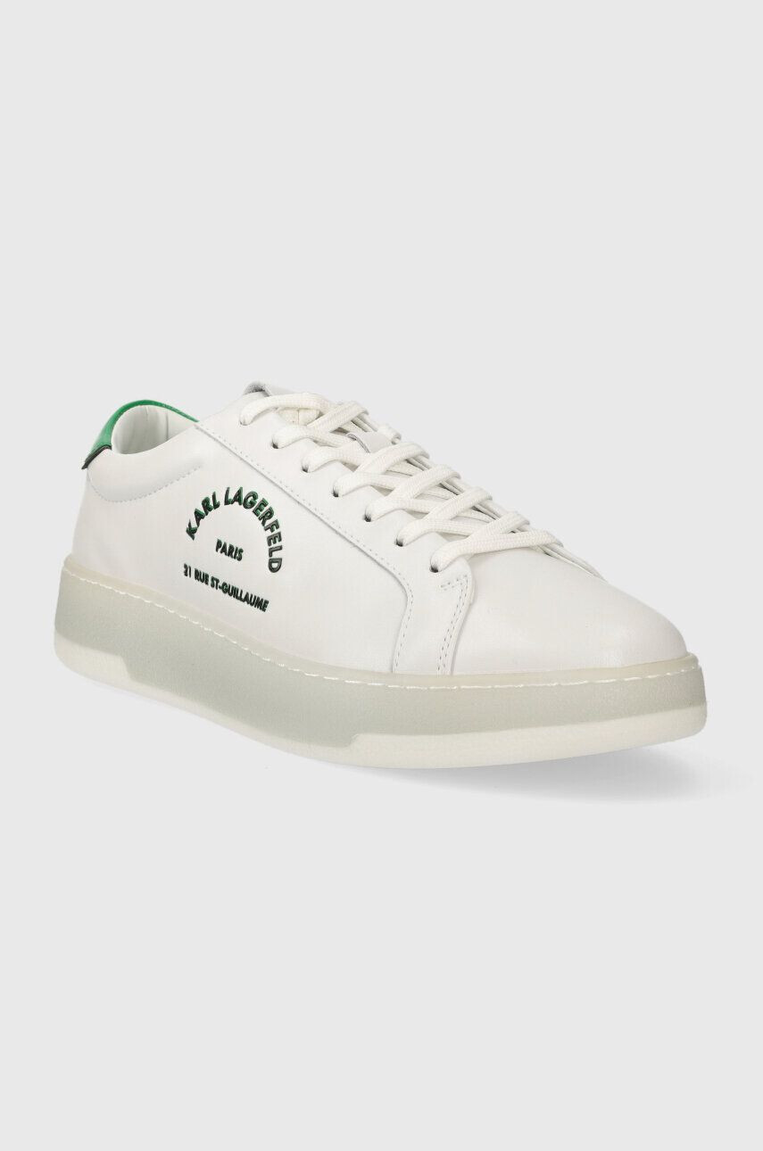 Karl Lagerfeld sneakers din piele KOURT III culoarea alb KL51538 - Pled.ro