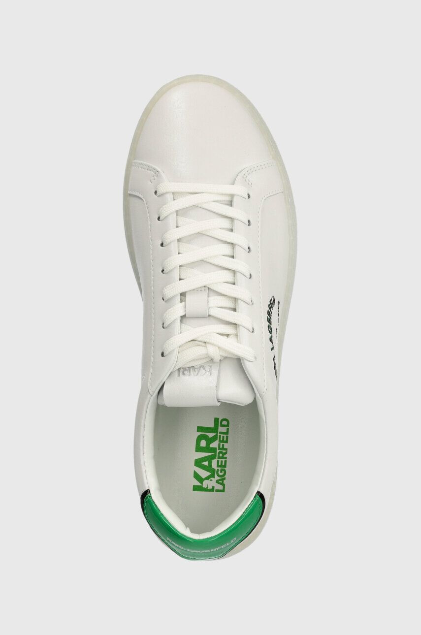 Karl Lagerfeld sneakers din piele KOURT III culoarea alb KL51538 - Pled.ro