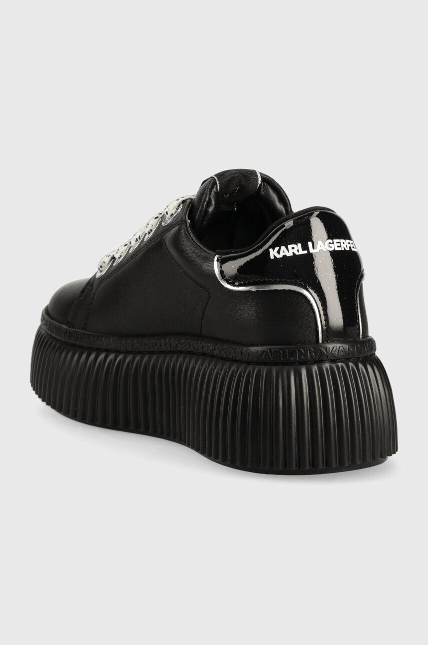 Karl Lagerfeld sneakers din piele KREEPER LO culoarea negru KL42376N - Pled.ro