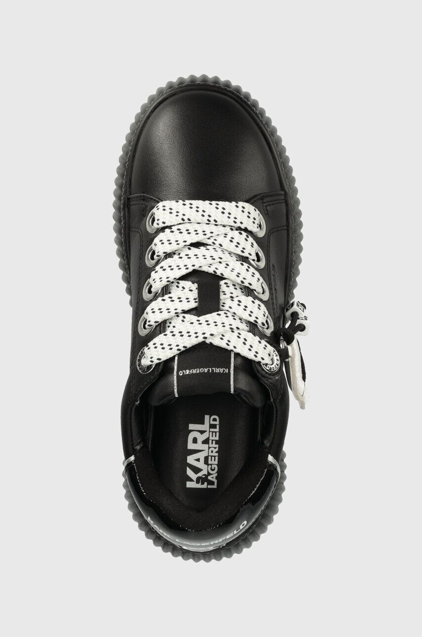 Karl Lagerfeld sneakers din piele KREEPER LO culoarea negru KL42376N - Pled.ro