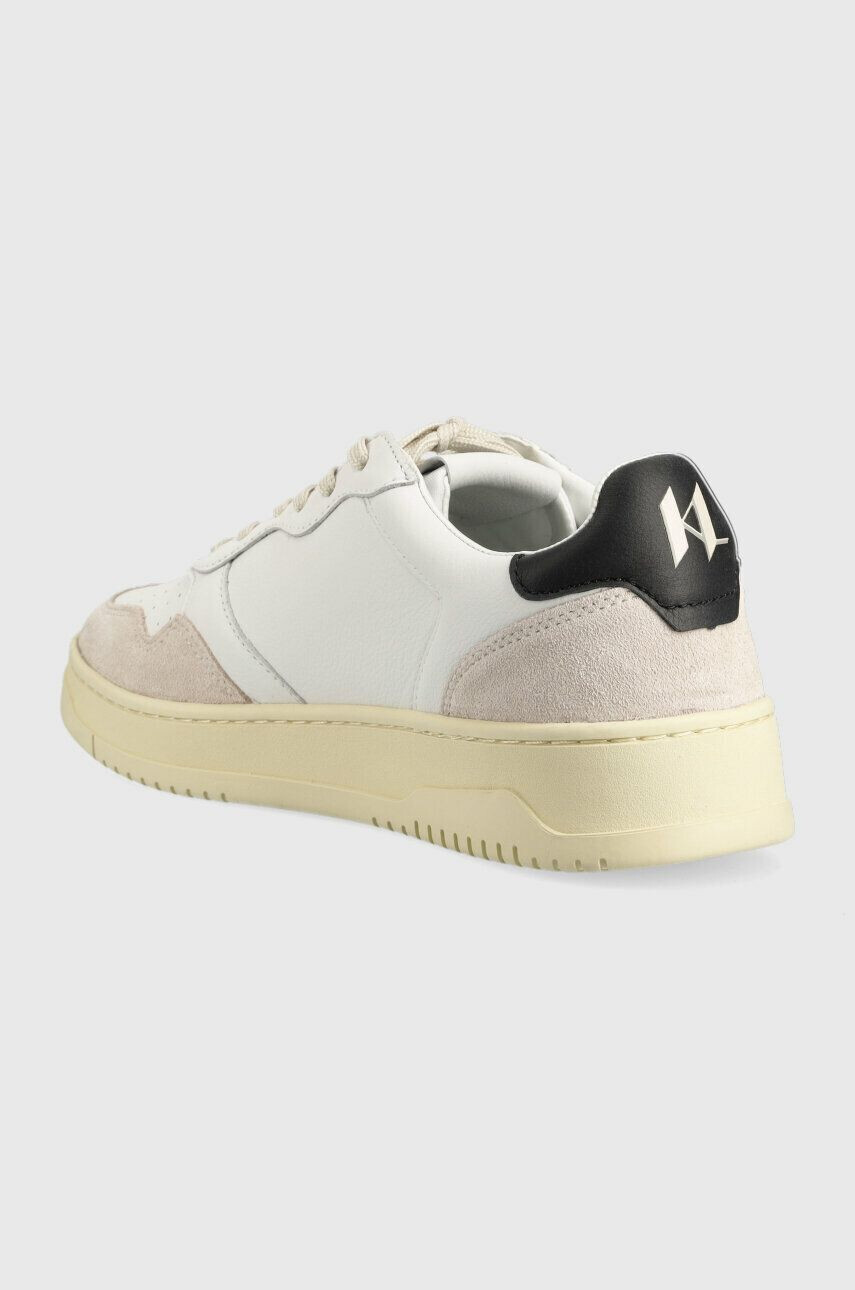 Karl Lagerfeld sneakers din piele KREW KL culoarea alb KL53020 - Pled.ro