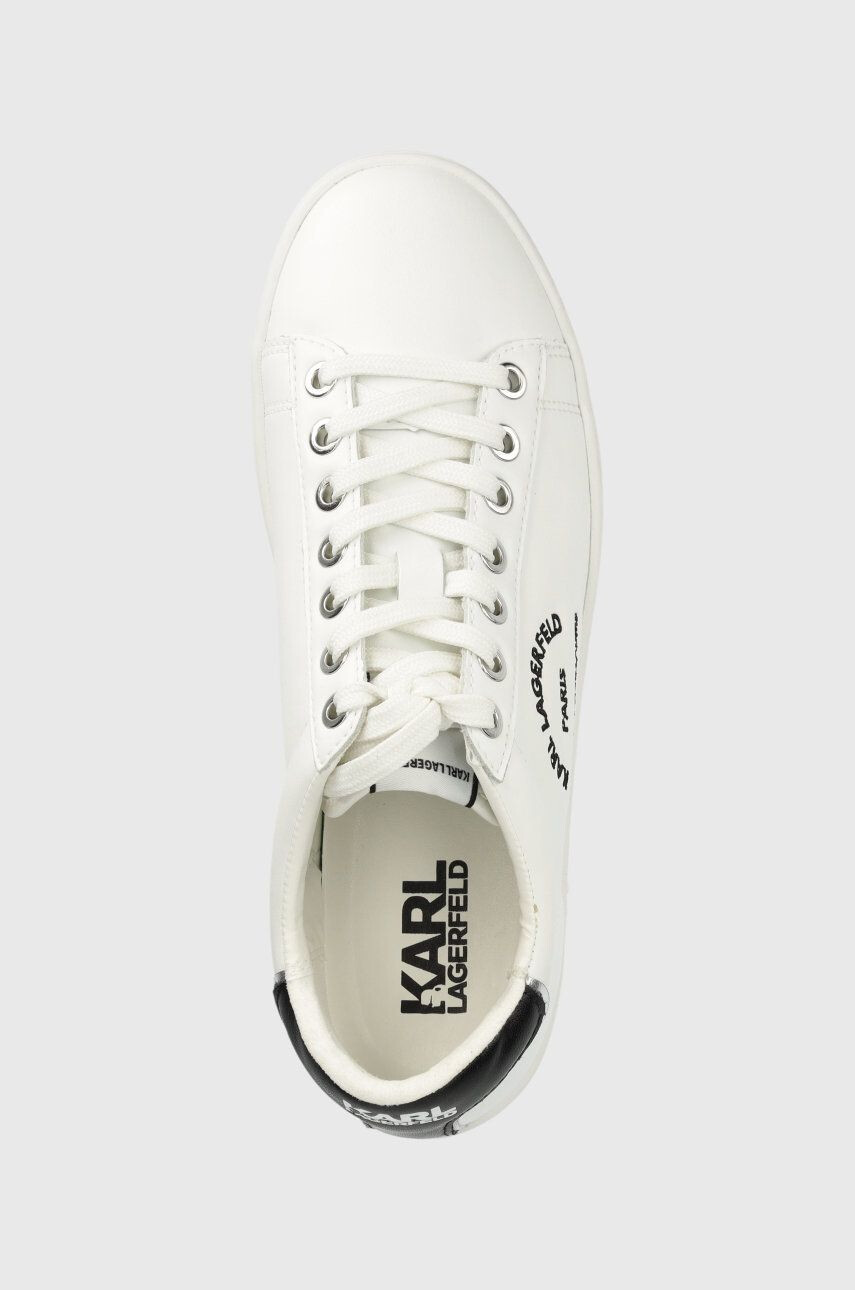 Karl Lagerfeld sneakers din piele KUPSOLE II KC culoarea alb KL61278 - Pled.ro