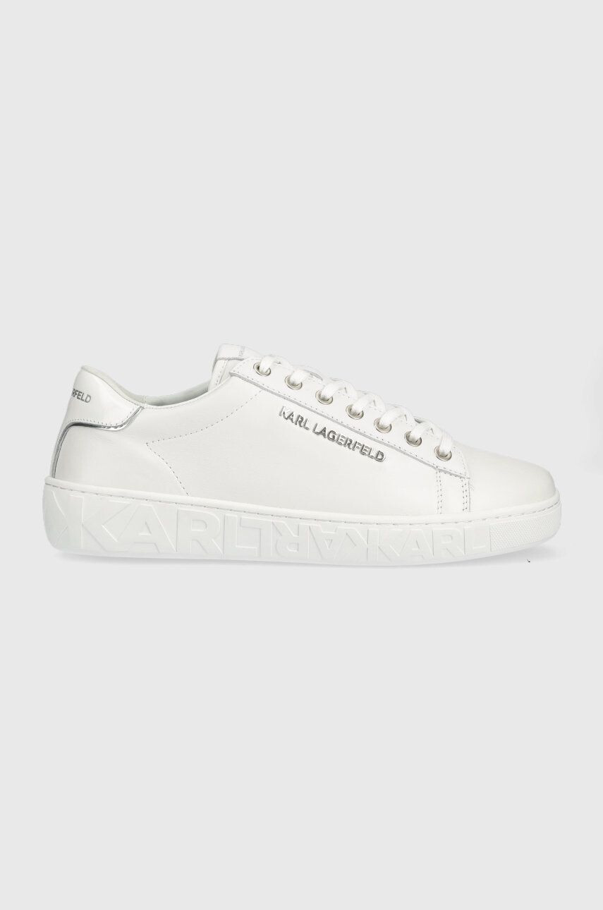 Karl Lagerfeld sneakers din piele Kupsole Iii culoarea alb - Pled.ro