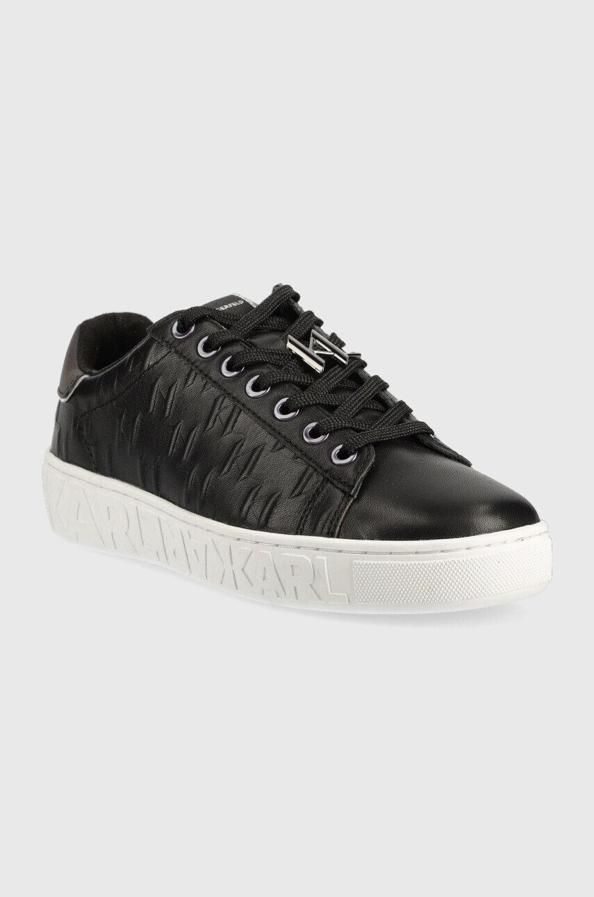 Karl Lagerfeld sneakers din piele Kupsole Iii culoarea negru - Pled.ro