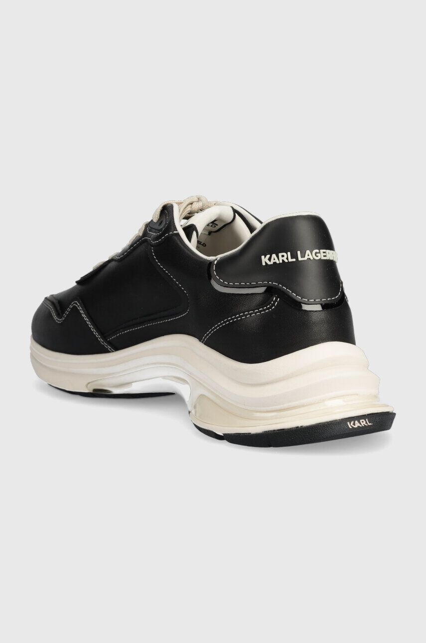 Karl Lagerfeld sneakers din piele LUX FINESSE culoarea negru KL53165C - Pled.ro