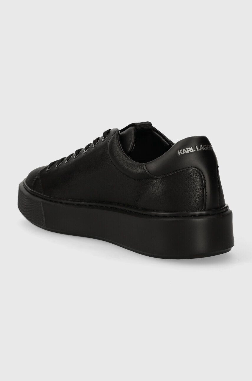 Karl Lagerfeld sneakers din piele MAXI KUP culoarea negru KL52223 - Pled.ro