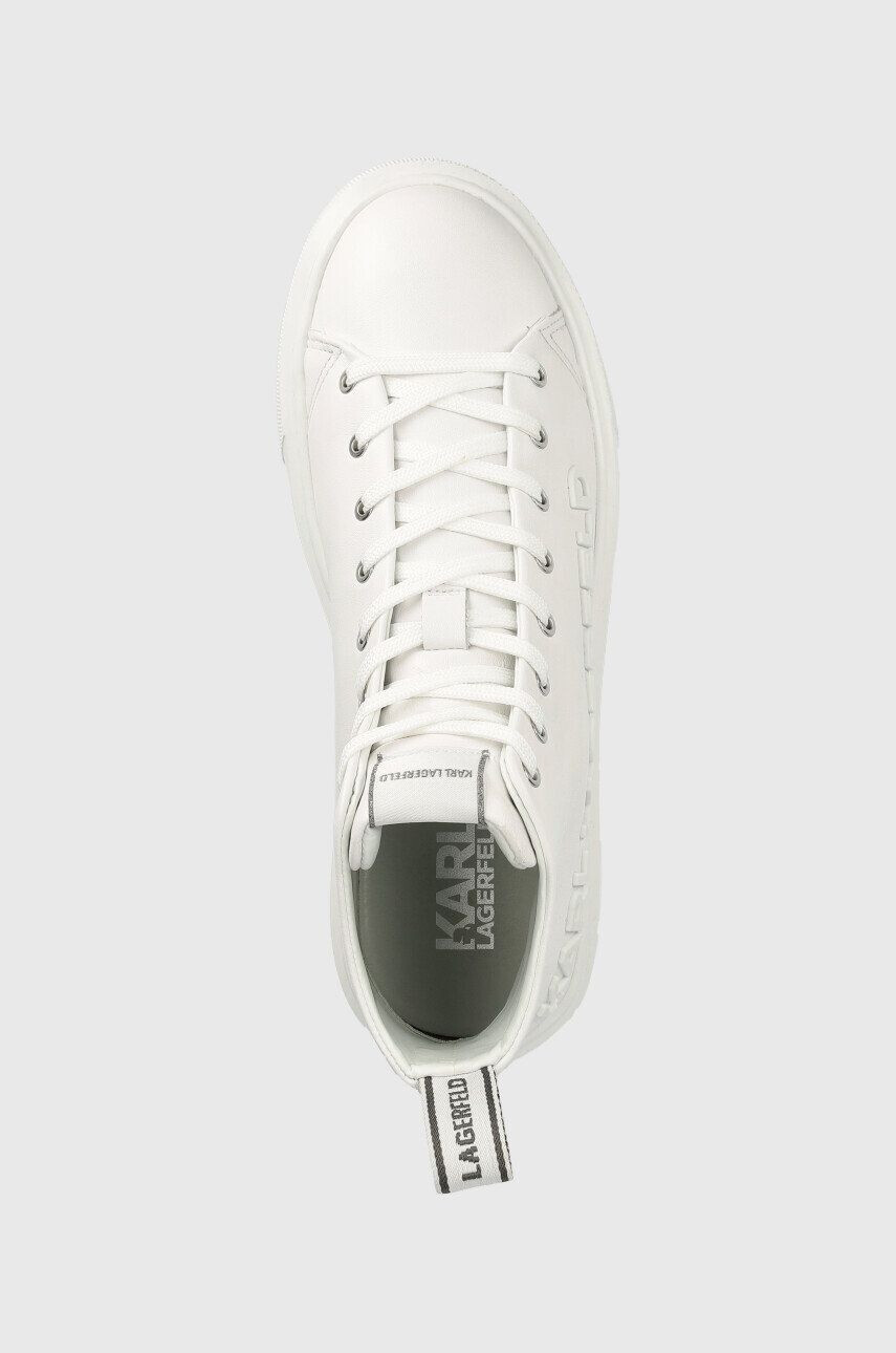 Karl Lagerfeld sneakers din piele MAXI KUP culoarea alb KL62255A - Pled.ro