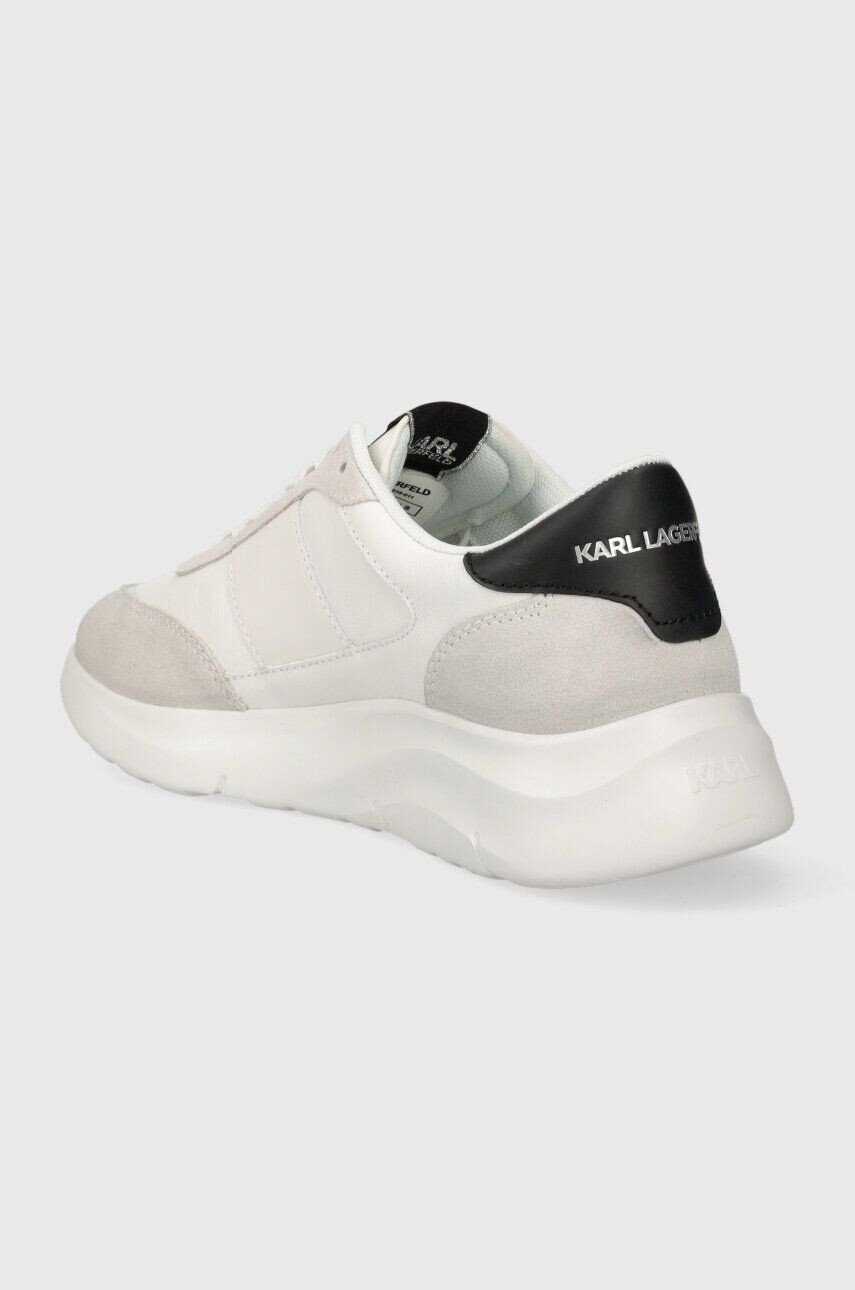 Karl Lagerfeld sneakers din piele SERGER KC culoarea alb KL53638 - Pled.ro