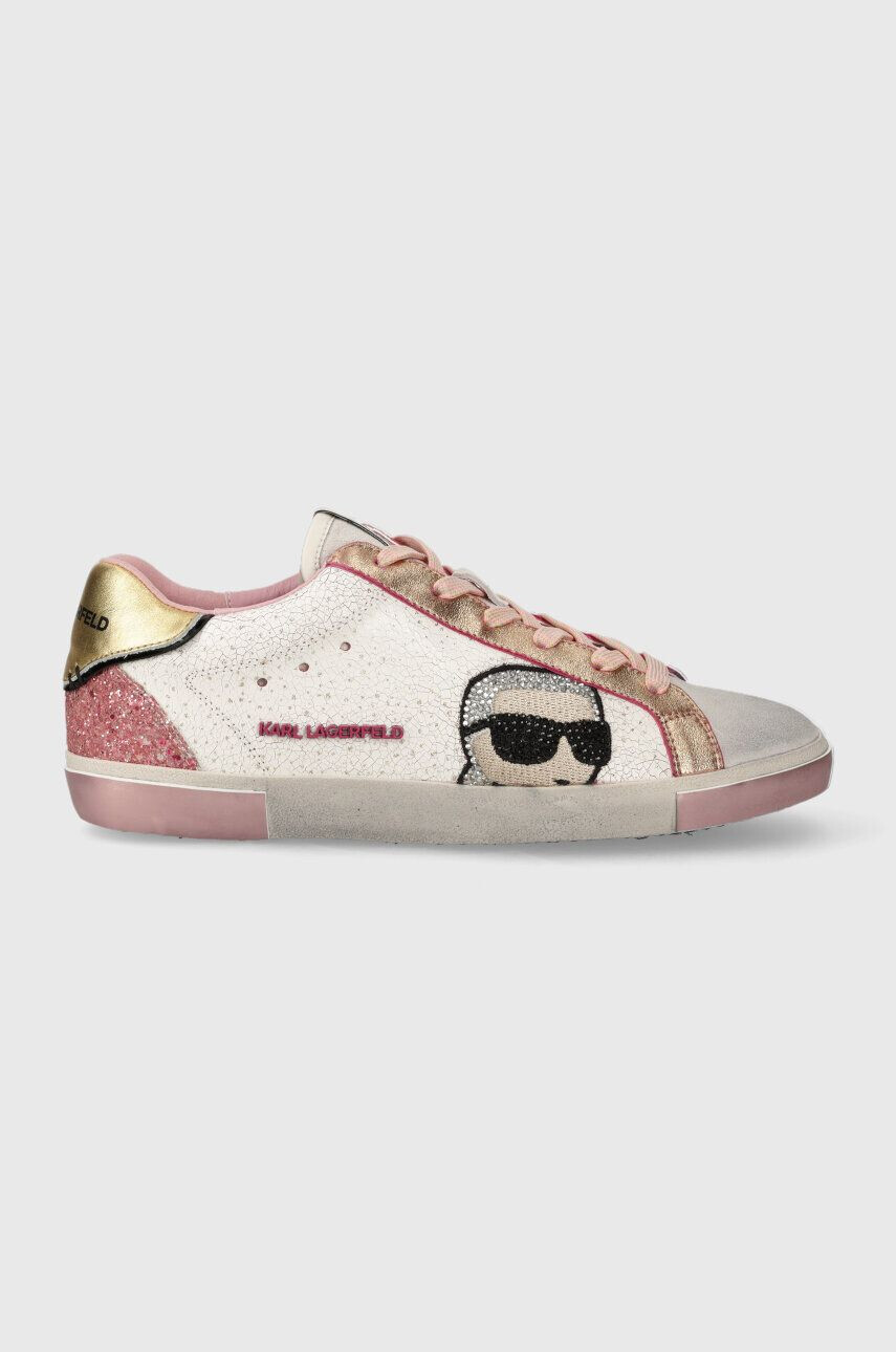 Karl Lagerfeld sneakers din piele SKOOL KL60136G - Pled.ro