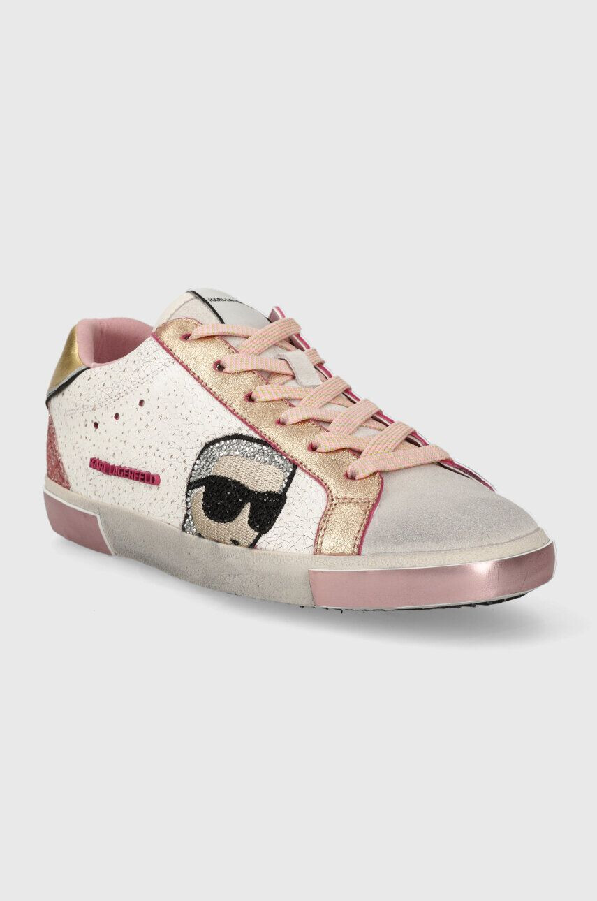 Karl Lagerfeld sneakers din piele SKOOL KL60136G - Pled.ro