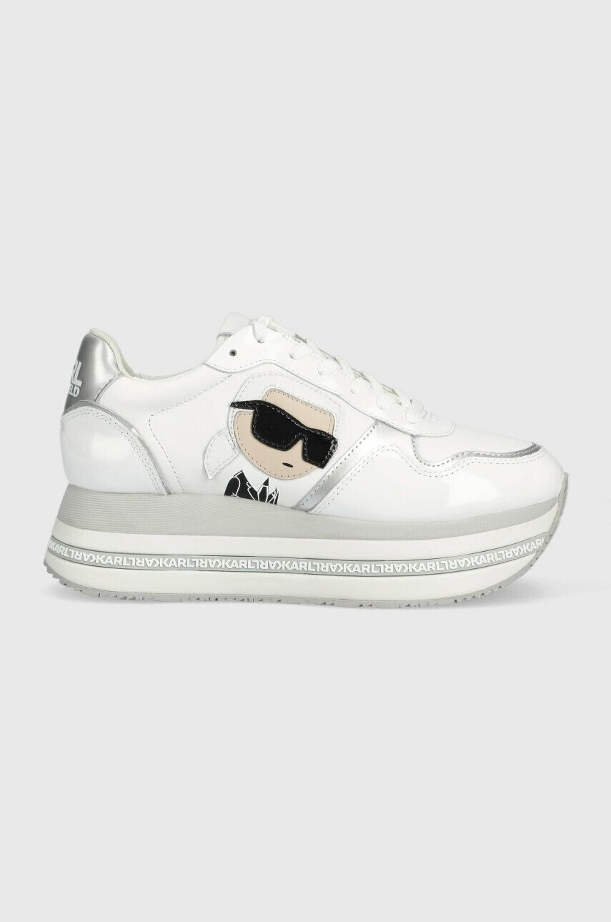 Karl Lagerfeld sneakers din piele VELOCITA MAX culoarea alb KL64930N - Pled.ro