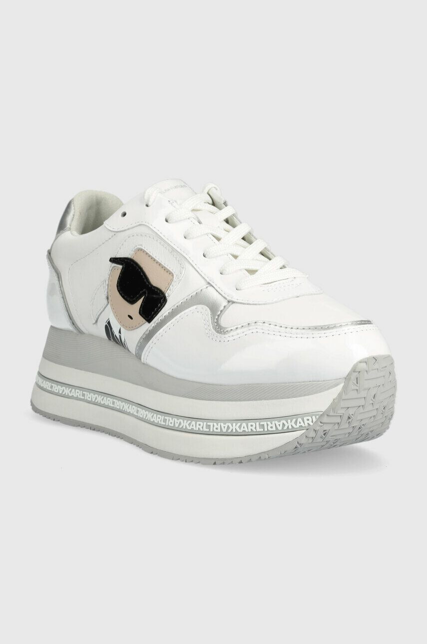 Karl Lagerfeld sneakers din piele VELOCITA MAX culoarea alb KL64930N - Pled.ro