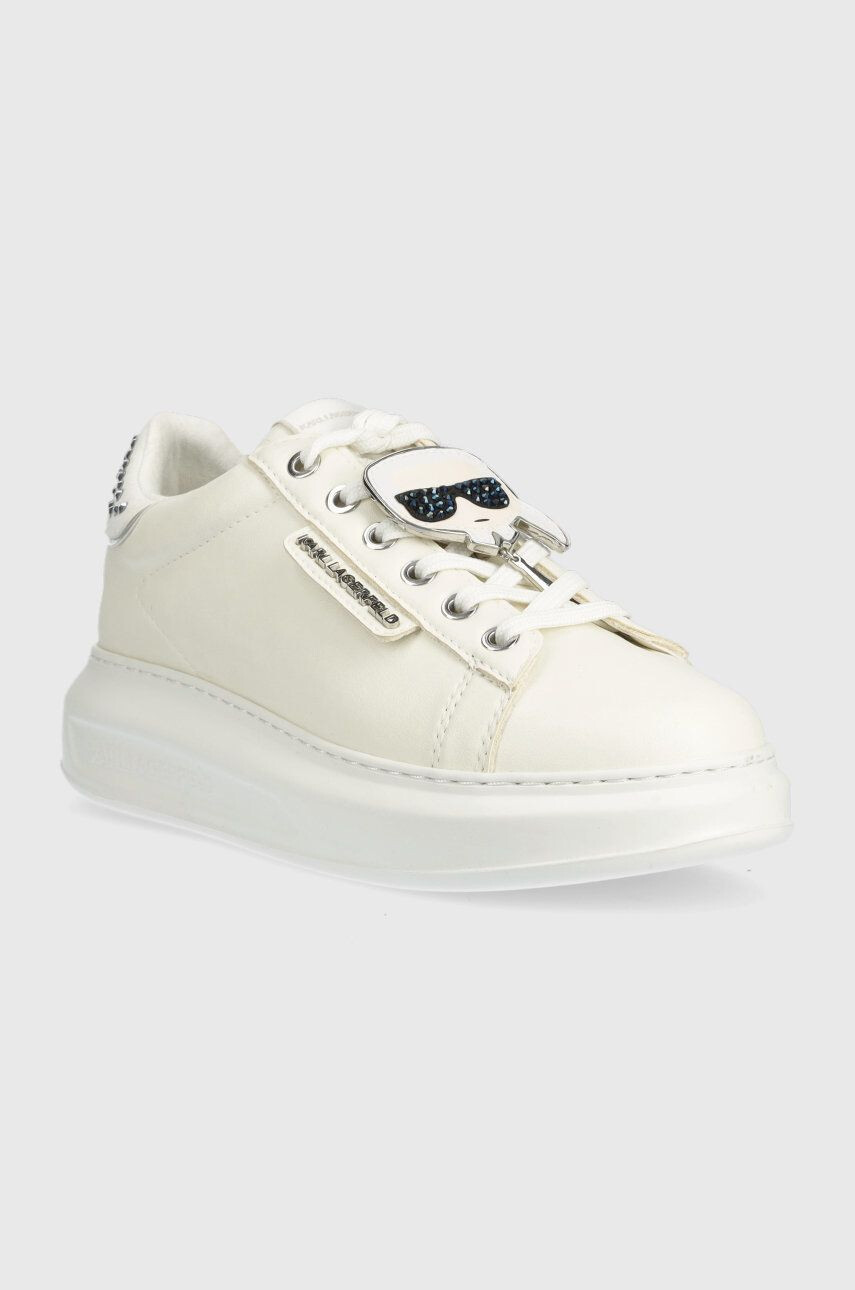 Karl Lagerfeld sneakers Kapri culoarea bej - Pled.ro