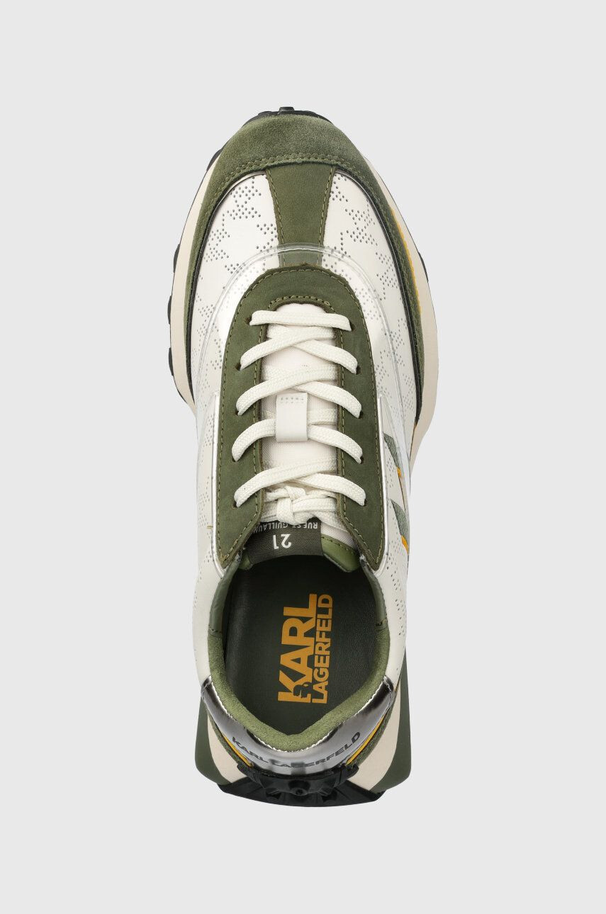 Karl Lagerfeld sneakers ZONE culoarea verde KL53916 - Pled.ro