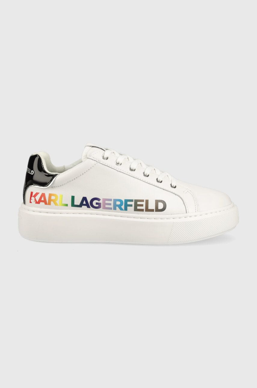 Karl Lagerfeld sneakers MAXI KUP culoarea alb KL62226 - Pled.ro