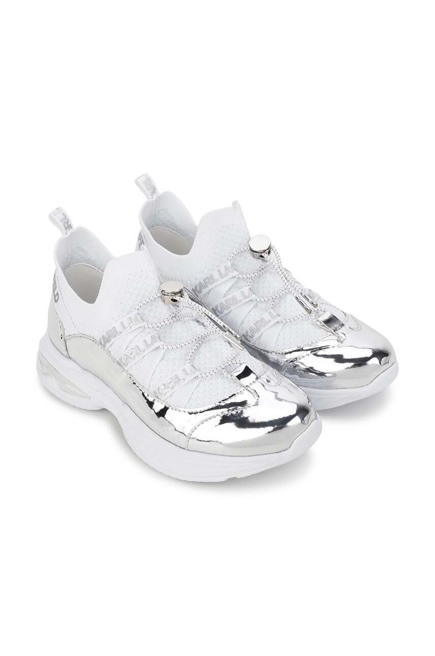 Karl Lagerfeld sneakers pentru copii culoarea alb - Pled.ro