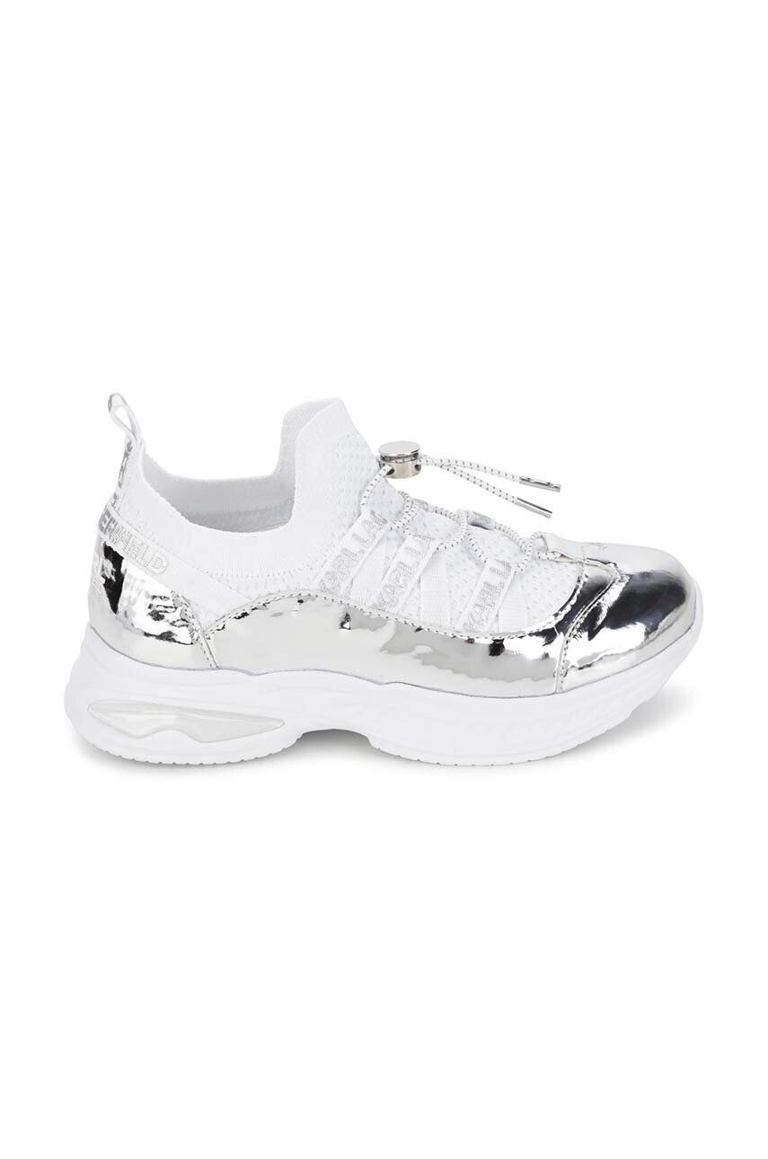 Karl Lagerfeld sneakers pentru copii culoarea alb - Pled.ro