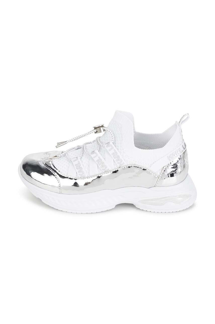 Karl Lagerfeld sneakers pentru copii culoarea alb - Pled.ro