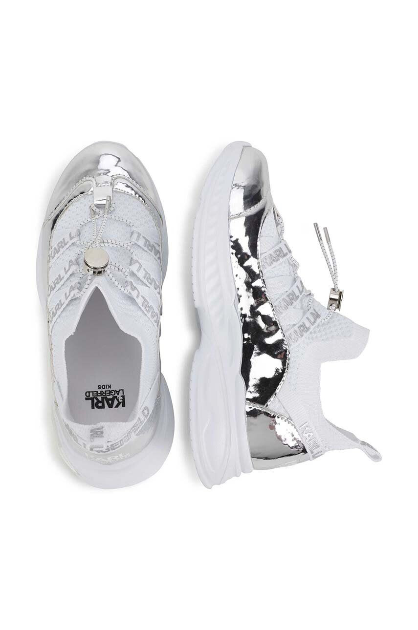 Karl Lagerfeld sneakers pentru copii culoarea alb - Pled.ro