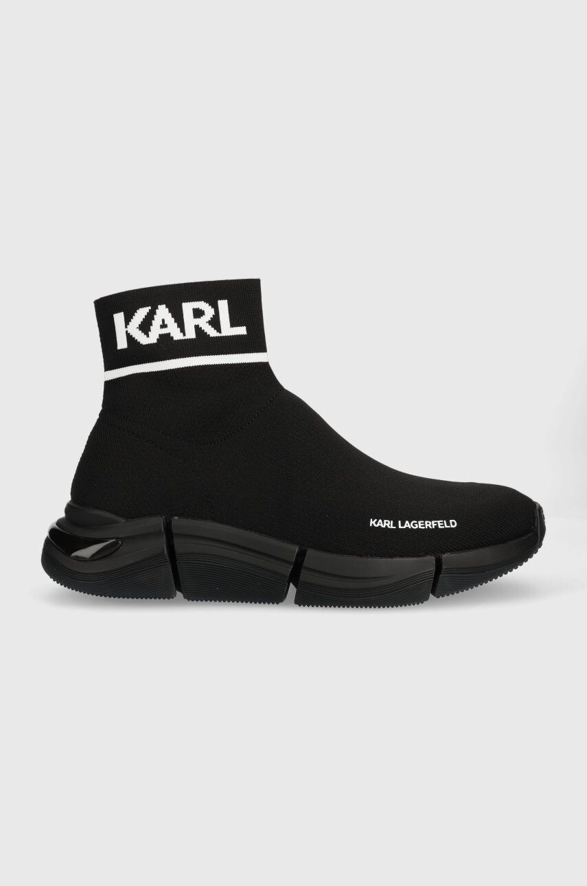 Karl Lagerfeld sneakers Quadro culoarea negru - Pled.ro