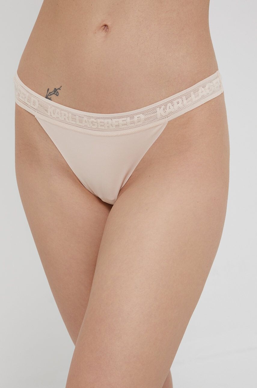 Karl Lagerfeld tanga culoarea bej - Pled.ro