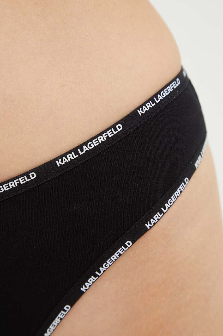 Karl Lagerfeld tanga culoarea negru - Pled.ro