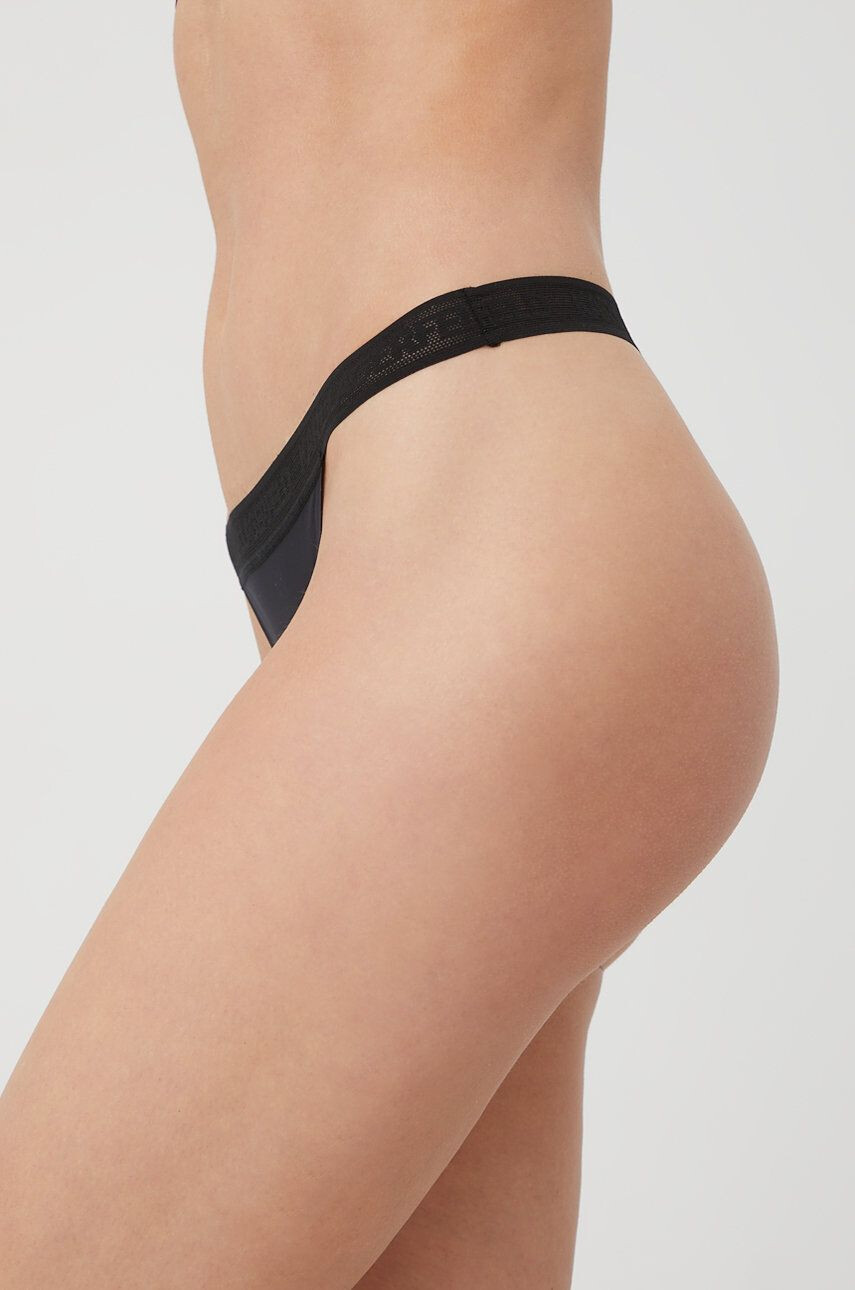 Karl Lagerfeld tanga culoarea negru transparent - Pled.ro