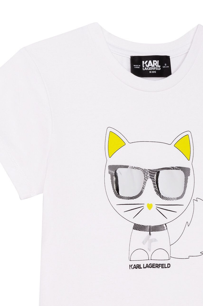 Karl Lagerfeld tricou copii culoarea negru - Pled.ro