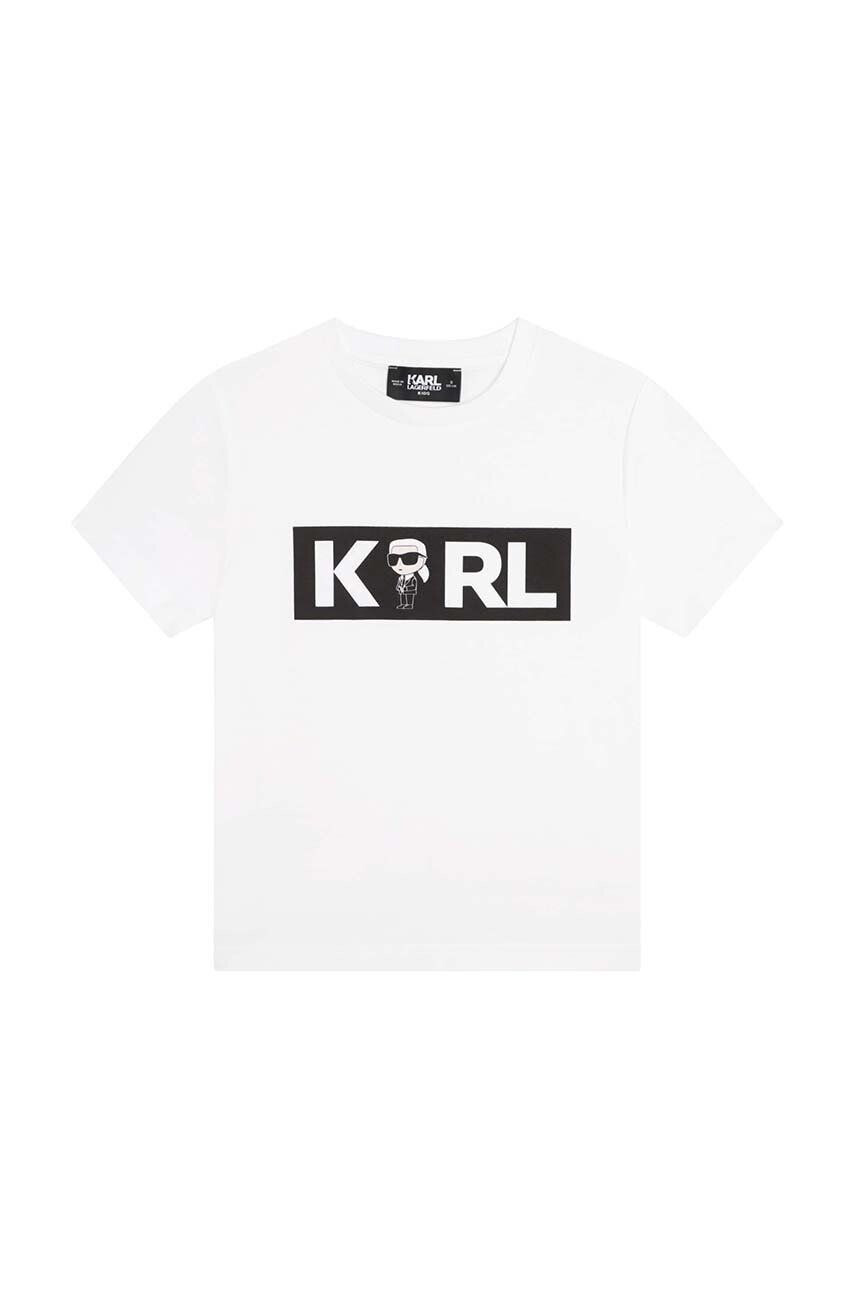 Karl Lagerfeld tricou de bumbac pentru copii - Pled.ro