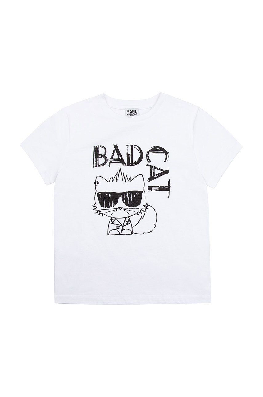 Karl Lagerfeld tricou de bumbac pentru copii - Pled.ro