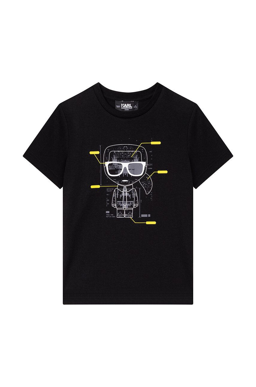 Karl Lagerfeld tricou de bumbac pentru copii - Pled.ro